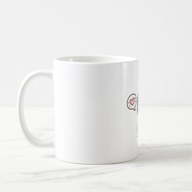 Cute Packet Milk Coffee Mug (Left)