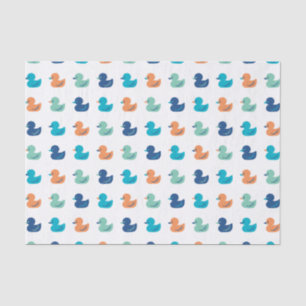 Cute Paddling of Ducks Pattern Tissue Paper
