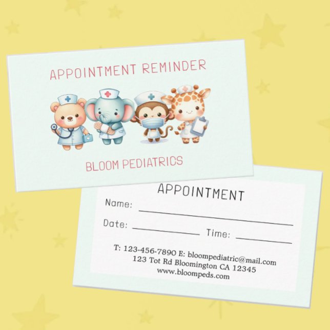 Cute Paediatrician Doctor Appointment Reminder  (Creator Uploaded)