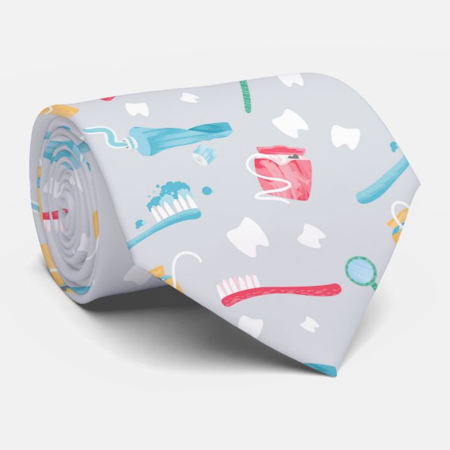 Cute Paediatrics Dental Practice Dental Supplies Tie (Rolled)