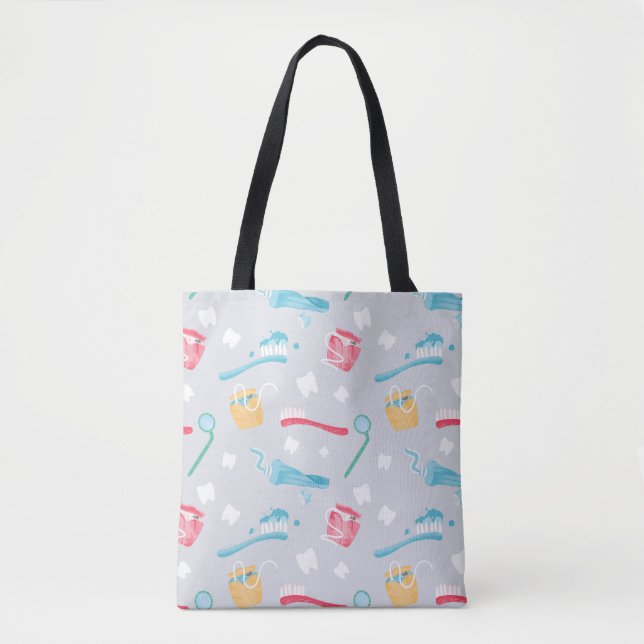 Cute Paediatrics Dental Practice Dental Supplies Tote Bag (Front)