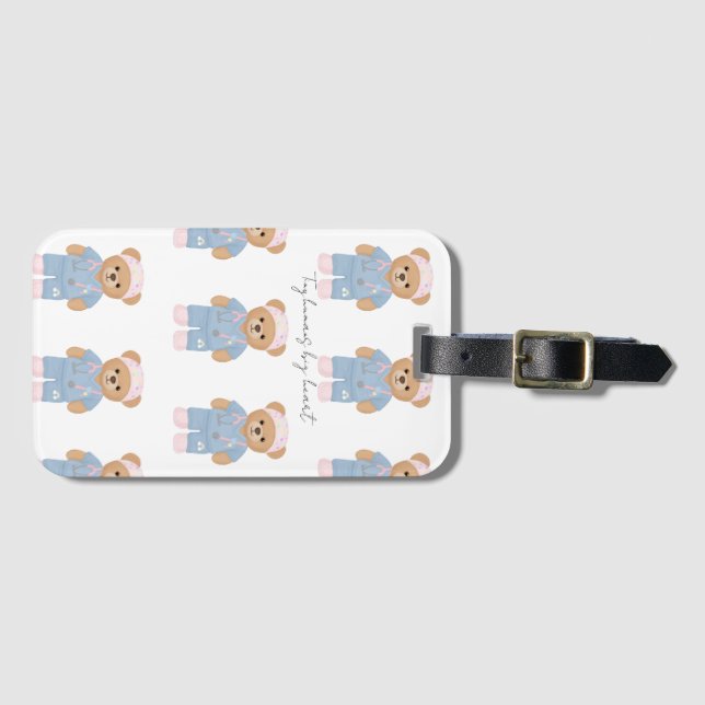 Cute Paediatrics Nurse Luggage Tags (Front Horizontal)