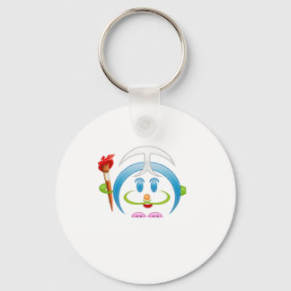 Cute paintbrush doll key ring