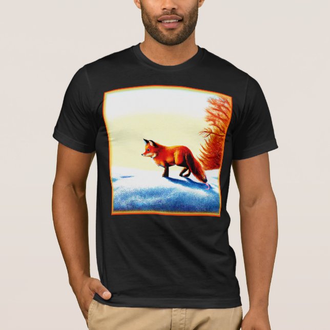 Cute Painting Of a Red Fox. Buy Now T-Shirt (Front)