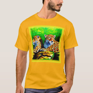 Cute Painting of The Jaguars. Buy Now T-Shirt