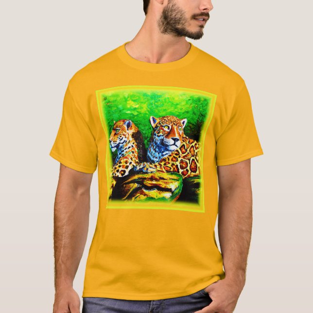 Cute Painting of The Jaguars. Buy Now T-Shirt (Front)