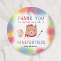 Cute Painting Party Kitty Cat Birthday