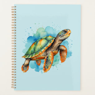 Cute Painting Turtle Planner