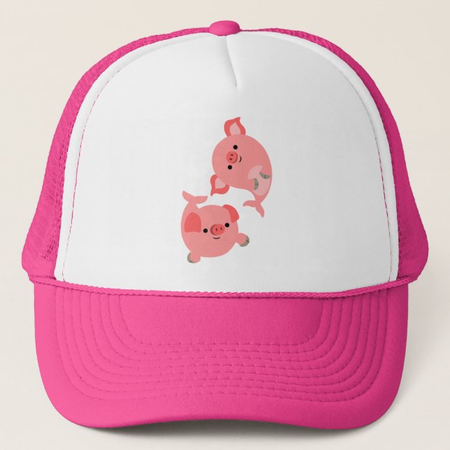 Cute Pair of Cartoon Merpigs Hat (Front)