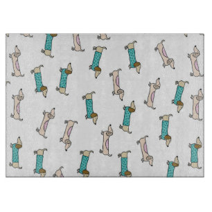 Cute Pair Of Dachshunds Cutting Board