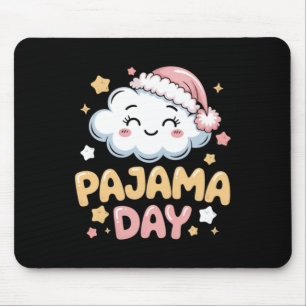 Cute Pajama Day Cloud Cartoon Art Mouse Pad