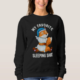 Cute Pajama for Women  Nigh Sleeping Fox  3 Sweatshirt