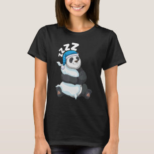 Cute Pajama for Women Nigh Sleeping Panda T-Shirt