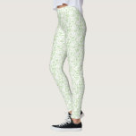 Cute Pale Mint Green Tropical Flowers Pattern Leggings<br><div class="desc">Cute Pale Mint Green Tropical Garden Flower Pattern Leggings in a stylish shade of pale lime or mint green. Easy to customise the background colour for a truly unique look! Created by Zazzle pro designer BK Thompson exclusively for Cedar and String; please contact us if you need assistance with the...</div>
