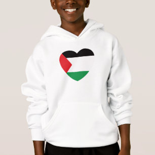 cute palestine flag heart graphic design