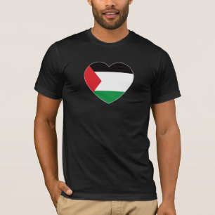 cute palestine flag heart graphic design T-Shirt