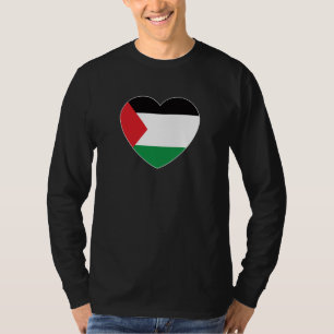 cute palestine flag heart graphic design T-Shirt