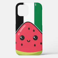 Cute Palestine flag with watermelon-Free Palestin