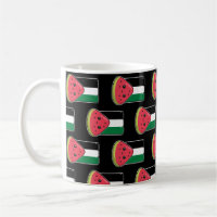 Cute Palestine flag with watermelon-Free Palestin