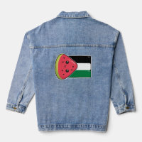 Cute Palestine flag with watermelon-Free Palestin 