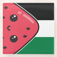 Cute Palestine flag with watermelon-Free Palestin