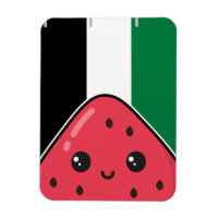 Cute Palestine flag with watermelon-Free Palestin 