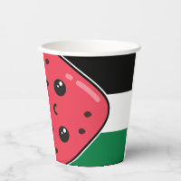 Cute Palestine flag with watermelon-Free Palestin