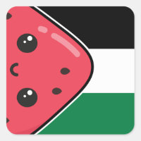 Cute Palestine flag with watermelon-Free Palestin 