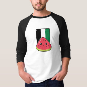 Cute Palestine flag with watermelon-Free Palestin T-Shirt
