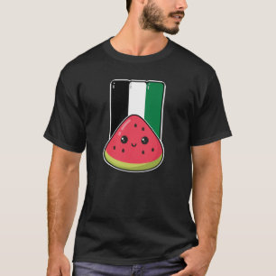 Cute Palestine flag with watermelon-Free Palestin T-Shirt