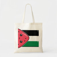 Cute Palestine flag with watermelon-Free Palestin