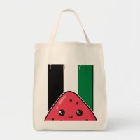 Cute Palestine flag with watermelon-Free Palestin 