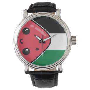 Cute Palestine flag with watermelon-Free Palestin Watch