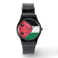 Cute Palestine flag with watermelon-Free Palestin 