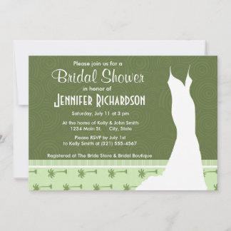 Cute Palm Tree Pattern Invitation
