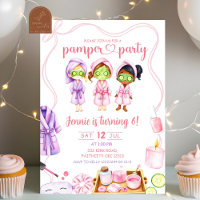Cute Pamper party Girl Birthday 