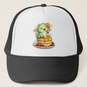 Cute Pancake Lover Retro Trucker Hat – Fun Breakfa