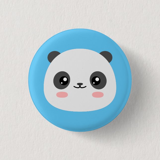 Cute Panda 3 Cm Round Badge (Front)