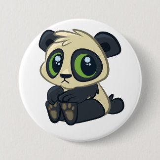 Cute Panda 7.5 Cm Round Badge