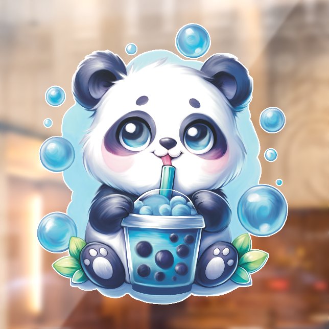 Cute Panda and Blue Boba Bubble Tea (Sheet 2)