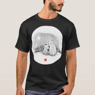 Cute Panda And Polar Bear Animal Lover T-Shirt