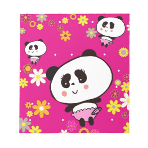 Cute Panda baby perxonalized Notepad