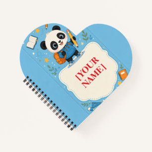 Cute Panda Back to School Note Notebook