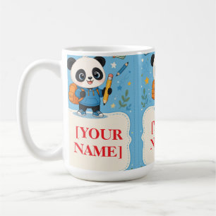 Cute Panda Back to School Supplies Coffee Mug