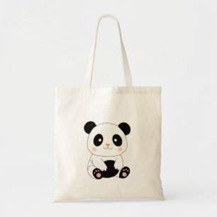 Cute Panda Bag – Natural Tote with Chinese Inspire