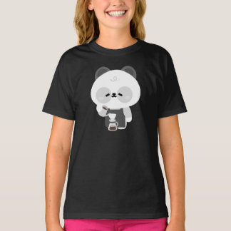 Cute Panda Barista T-Shirt