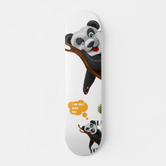 Cute panda bear animal lover funny cartoon skateboard