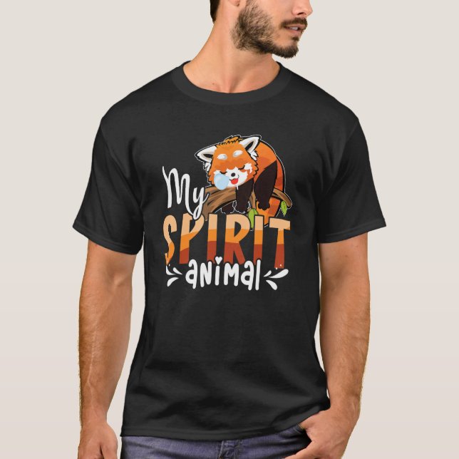 Cute Panda Bear   Animal   Red Panda T-Shirt (Front)