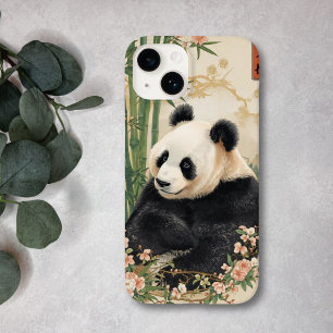 Cute Panda Bear Bamboo Art Case-Mate iPhone 14 Case