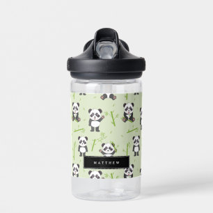 Cute Panda Bear Bamboo Kawaii Animals Kids Water Bottle